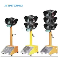 Portable Solar Wireless Mobile Traffic Signal Light Using on Temporary Road Repairing