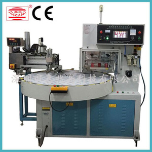 Tự Động Quay Bảng 1 Màu 2 Màu Giày Trên PVC PU Da Màn Hình In Ấn Và Tần Số Cao Hàn Dập Nổi Máy - Product Image 2