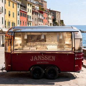 Remorque de restauration de rue vintage, camion de <span class=keywords><strong>kebab</strong></span> doner, camion de pizza, remorques de barbecue certifiées avec cuisine complète - Product Image 1