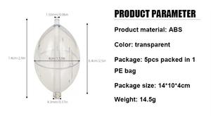 Flotteurs de pêche à la mouche ovales en ABS transparent, durables, équilibrés avec précision, 6,4 cm * 4 cm, pour la pêche en rivière - Product Image 6