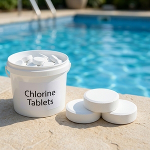 J07022 Diamètre : 7,5 cm, Poids : 200 g Comprimés pour <span class=keywords><strong>piscine</strong></span> à usage professionnel pour les entreprises de services piscicoles Produits chimiques pour <span class=keywords><strong>piscine</strong></span> - Product Image 3
