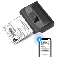 Imprimante d'étiquettes thermiques POLONO de 4 pouces avec batterie de 1500 mAh, résolution 203 dpi, interface, garantie d'un an