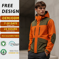 Veste coupe-vent technique pour homme, durable, verte, robuste, avec capuche, pour activités de plein air, style streetwear, printemps