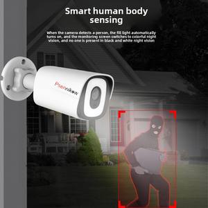 Kit de <span class=keywords><strong>surveillance</strong></span> CCTV 4 canaux POE NVR 8MP 4K HD avec caméra couleur vision nocturne extérieure type bullet et stockage sur disque dur - Product Image 4