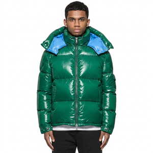 Wholesale Men's <b>Packable</b> Shiny Puffer <b>Jacket</b> Insulated Lightweight Coat XL Casual Winter Fitness Sportswear Logo Christmas - Product Image 1
