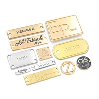 Étiquettes et badges métalliques personnalisés pour vêtements, sacs à main, chaussures, hijabs, abayas - Placage écologique, logo de marque