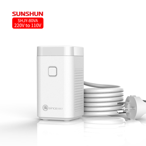 Shunhong 80W Transformador de potencia portátil profesional 220V a 110V Convertidor de voltaje reductor con filtro de aire - Product Image 1