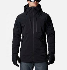 Chaqueta acolchada para hombre, chaqueta con capucha y cierre de cremallera personalizado en tela de poliéster, color negro - Product Image 1