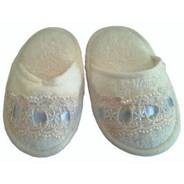 Hellblaue gewebte Hausschuhe - Product Image 1