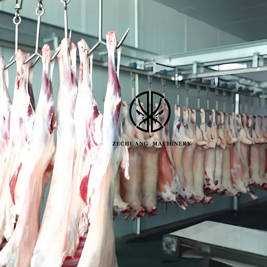 Quốc tế thực phẩm Halal đứng giết mổ nhà gia súc cừu skinning Máy bò dê giết mổ nhà máy hoàn thành giết mổ