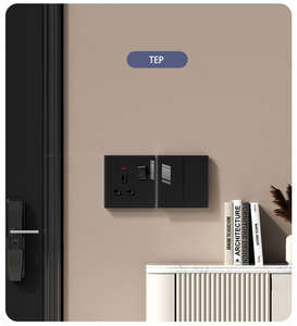 Interrupteur de sonnette TEP L8, bouton poussoir, sonnette, panneau acrylique, interrupteur mural IP20 pour système maison/hôtel, 20A 250V - Product Image 2