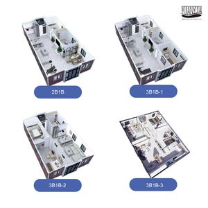 <span class=keywords><strong>Villa</strong></span> Prefabbricata Espandibile a Doppia Ala da 40 Piedi (1-in-40HQ) con 3 Camere da Letto per Complesso Abitativo per Lavoratori - Product Image 3