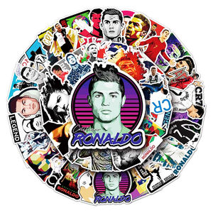 52 Uds Cool New Cristiano Ronaldo <span class=keywords><strong>jugador</strong></span> de fútbol Graffiti vinilo fútbol deporte pegatinas para coche y portátil nuevas etiquetas de embalaje - Product Image 5