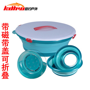Recipiente Magnético para Cebo de Pesca con Tapa, de Silicona y ABS, Portátil, para Equipo de Pesca al Aire Libre - Product Image 4