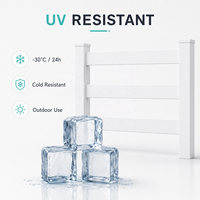 Clôture de sécurité pour ranch à 4 rails en PVC blanc enduit, anti-escalade, écologique et résistante à la décomposition, pour enclos équestres et jardins, directement de l'usine