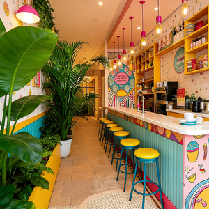 Scaffale espositivo a struttura verticale con linee d'arco, in stile rustico e accogliente, <span class=keywords><strong>per</strong></span> negozio di specialità - Product Image 2