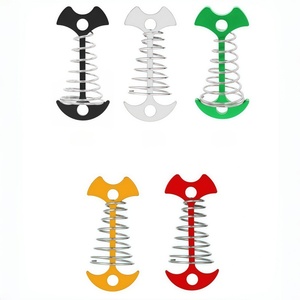 Estacas de Tienda de Campaña Ajustables de Aluminio Resistente con Clavos de Resorte, de Alta Resistencia, Venta al por Mayor para Camping, Senderismo y Picnic al Aire Libre - Product Image 1