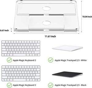 Teclado mágico acrílico y soporte para trackpad compatible con teclados mágicos Apple Gen 2/3 y teclado trackpads - Product Image 2