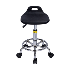 Sgabello e Sedia da Officina Regolabile in Altezza con Ruote, Poggiapiedi e Rotazione per Lavoro Industriale - Product Image 2