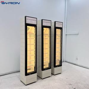 Refrigerador de bebidas de enfriamiento directo y aire combinado de diseño delgado | Puertas de vidrio de alta eficiencia para tiendas de conveniencia - Product Image 3