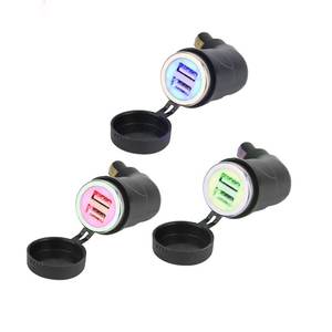 <span class=keywords><strong>Adaptateur</strong></span> d'alimentation pour <span class=keywords><strong>moto</strong></span> 3.1A, chargeur double USB étanche pour <span class=keywords><strong>BMW</strong></span> Hella DIN, prise <span class=keywords><strong>moto</strong></span> double USB pour téléphone - Product Image 1