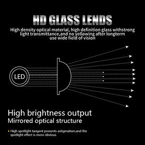 Chenlang - Faro Delantero Bi-LED de Matriz de 1.5 Pulgadas, H4, Luz Alta y Baja, 84W/64W, 5400LM, Lente de Proyector Bi-LED, Corte Plano para Automóviles, Volante a la Derecha <span class=keywords><strong>e</strong></span> Izquierda - Product Image 5