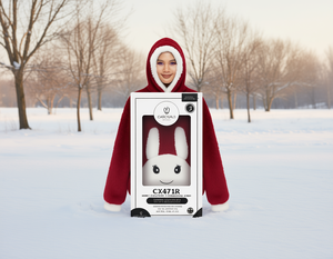 Sweat-shirt à capuche en polaire pour femme CASOVALD CX471R avec appliqué de personnage, pull d'hiver 100 % acrylique respirant, coupe classique - Product Image 2