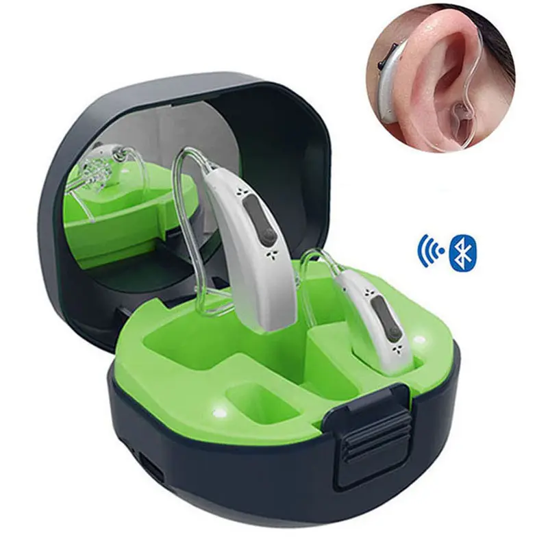 Productos de tendencia 2024 recién llegados audífono Bluetooth digital BTE audífonos recargables para personas mayores con sordera