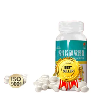 Suppléments alimentaires certifiés GMP Blister Pack capsules de Calcium + Zinc + sélénium + fer