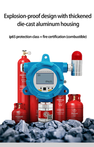 Aikesi GT-GND20 HCN gaz alarmlı dedektör sabit gaz kaçak dedektörü endüstriyel/laboratuvar/ev yanıcı gaz dedektörü alarmlı dedektör - Product Image 2