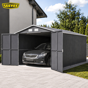 <span class=keywords><strong>Abri</strong></span> de garage métallique préfabriqué OEM/ODM en acier galvanisé, <span class=keywords><strong>abri</strong></span> de stockage de voiture extérieur verrouillable, bâtiment métallique pour le stockage de véhicules - Product Image 1