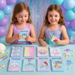 Cuaderno de Bolsillo con Temática de Fiesta Infantil de Dibujos Animados, Cuaderno Portátil Desprendible de Hojas Sueltas para Estudiantes - Product Image 1