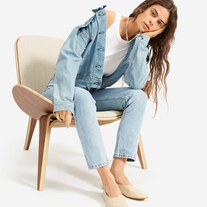 2025 personalizzato a gamba dritta donna pantaloni Jeans donna donna blu Jeans Vintage Jeans Slim Fit donna Jens per donna - Product Image 3