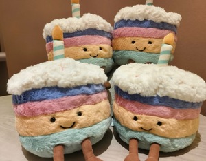 Peluche pour bébé British Jelly Cat Same Jelly <span class=keywords><strong>Rainbow</strong></span> Cake, rembourrée en coton PP, disponible en grandes et petites tailles - Product Image 6