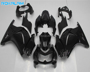 Kit carrosserie tout noir pour <span class=keywords><strong>Kawasaki</strong></span> Ninja <span class=keywords><strong>ZX</strong></span> <span class=keywords><strong>250R</strong></span> 2008 2009 2010 2011 2012 Ensemble de carénage ZX250 08-12 EX250 Pièces de moto de rechange - Product Image 1
