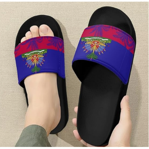 Sandalias para el Hogar con Diseño Personalizado de la Bandera de Haití, Cómodas, Antideslizantes, para Baño, Precio Bajo, Promoción - Product Image 4
