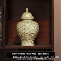 Vase en céramique rétro nordique à rayures, décoration moderne pour la maison, centre de table pour salon, arrangement floral