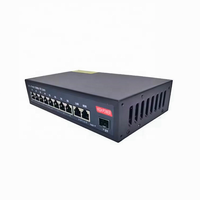 Switch Jaringan Gigabit POE 8 Port 10/100/1000M, Switch Ethernet PoE Tanpa Manajemen 48V untuk CCTV, CATV, Kamera IP