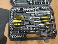PEXMARTOOLS Offre Spéciale – Kit de Clés à Douilles à Cliquet en Acier Carbone Durci, 216 Pièces, pour Réparation Automobile, Outil à Main OEM