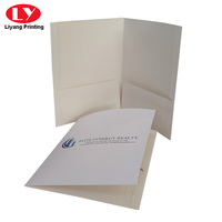 Fournitures de bureau Logo personnalisé Porte-cartes Deux pochettes A4 Pochettes en papier