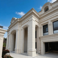 PAIA STONE Moleanos Gascogne, pierre calcaire sablée, revêtement mural extérieur, carrelage facile à installer, pilier extérieur, jardin, villa