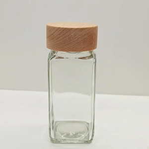 Nuevo Diseño 2023: Tapas de Rosca Transparentes para Botellas, Tapas de Madera para Almacenamiento de Alimentos, Frutos Secos, Especias y Tarros de Vidrio - Product Image 6