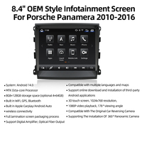 Radio para Auto con Pantalla Táctil Android de 8.4 Pulgadas, GPS, CarPlay Inalámbrico, Navegación DSP, Estilo OEM, Montaje en el Tablero, para Panamera 2010-2016