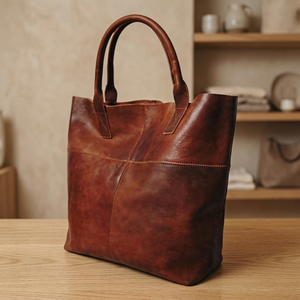 Bolso de Mano Casual de Cuero Genuino para Mujer, Cierre de Cremallera, Gran Capacidad, Ecológico y Duradero, para el Día de San Valentín, MOQ Bajo - Product Image 2