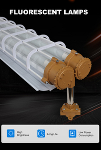 Lampe fluorescente LED antidéflagrante certifiée ATEX 32W IP45 dimmable Ra80 pour usine chimique et entrepôt - Product Image 5