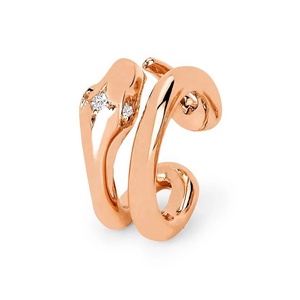 Gemnel all'ingrosso 925 gioielli in argento moda diamante <span class=keywords><strong>serpente</strong></span> <span class=keywords><strong>orecchini</strong></span> polsino senza piercing - Product Image 2