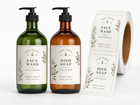 Étiquettes imperméables pour cosmétiques, autocollants adhésifs personnalisés avec logo pour l'emballage des produits de soin de la peau et du maquillage