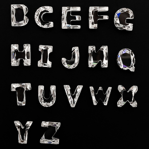 Xingyue Gem Vente en gros de moissanite en vrac, forme lettre A-Z, blanche <span class=keywords><strong>D</strong></span> VVS, certifié<span class=keywords><strong>e</strong></span> GRA, pierre lâche créé<span class=keywords><strong>e</strong></span> en laboratoire - Product Image 1