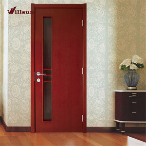 Porta Interna in <span class=keywords><strong>Legno</strong></span> con Vetro Satinato Antico e Disegni Ornamentali Centrali con Listelli su Tutti i Lati - Product Image 5