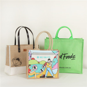 Wholesale Promotional Rural <strong>Jute</strong> <strong>Tote</strong> <strong>Bag</strong> Designer <strong>Tote</strong> Hand <strong>Bag</strong> Cheap Price Big Shoulder <strong>Tote</strong> <strong>Bag</strong> with <strong>Custom</strong> <strong>Printed</strong> logo - Product Image 1